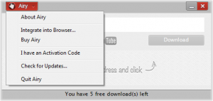 airy code activation